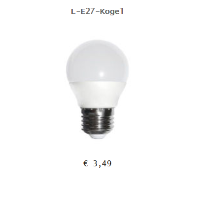 LED Kugellamp E27