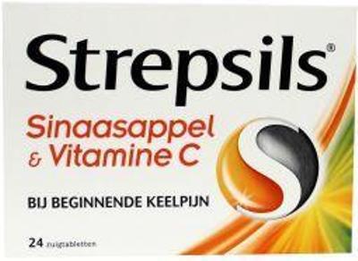 Strepsils Sinaasappel / Vitamine C 24 zuigtab.