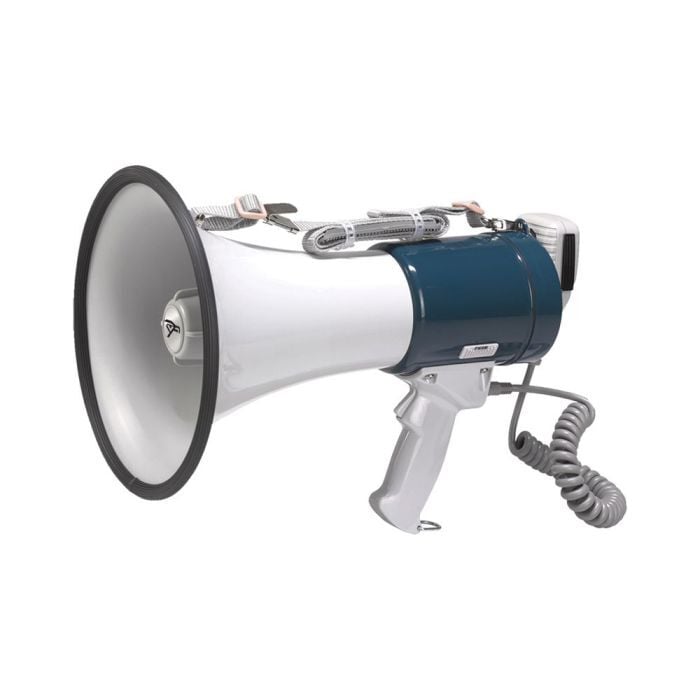 Megafoon 25 Watt met sirene en afneembare microfoon