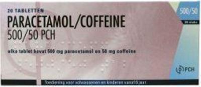 Paracetamol Coffeïne 500/50 mg 20 tab.