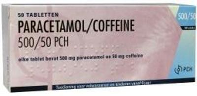 Paracetamol Coffeïne 500/50 mg 50 tab.