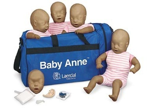 Laerdal Baby Anne 4 pack (donker)