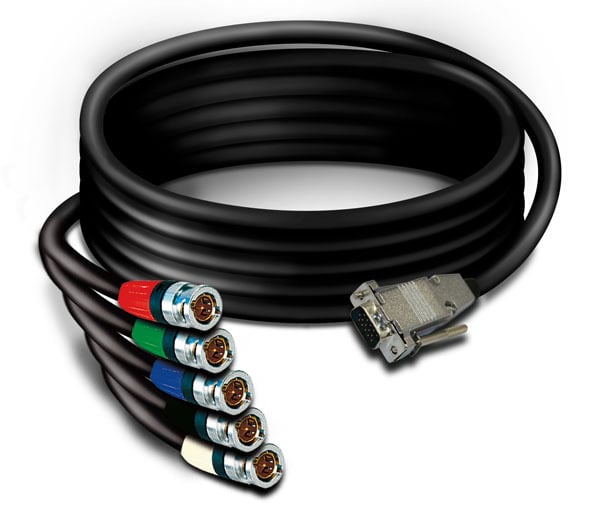 Video/RGB HV kabel 5BNC-SubHD15 VGA C263