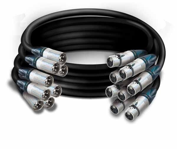 Multi Extend  cable Analog Neutrik connectors  8MXX  - 8FXX  . Tasker cable  C308