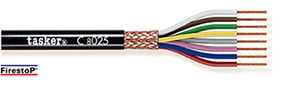 Red copper braided shielded cable 16 x 0.25 - CPR<br />C16025