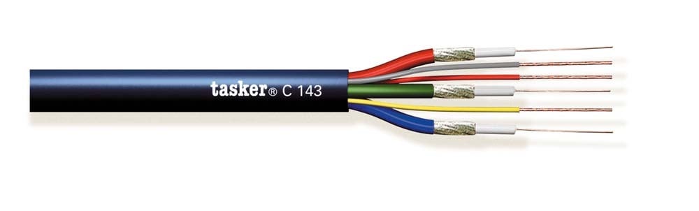 Multi video cable 3x75 Ohm + 3x0.12<br />C143