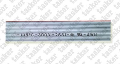 Flat kabel UL STYLE 2661 verified 1,27mm² 24 geleiders