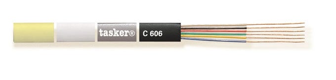 Flat telephone cable 6 x 0.08<br />C606color
