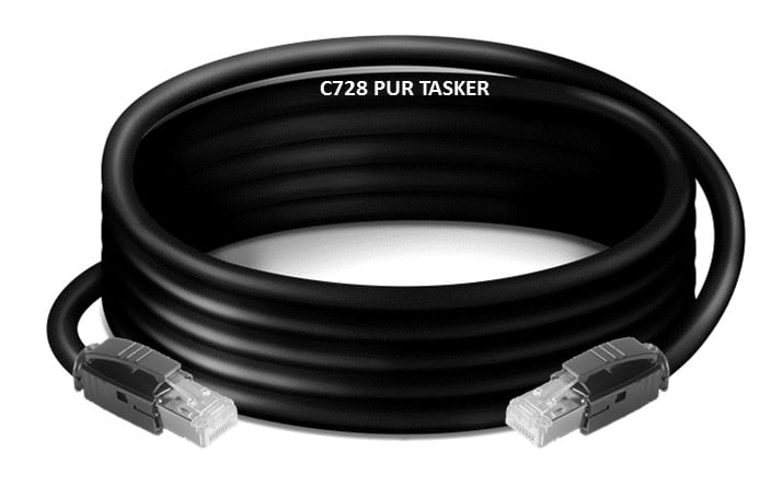 Ethernet Cat 6a C728PUR  kabel  RJ45 - RJ45 . Mobiel In/Outdoor