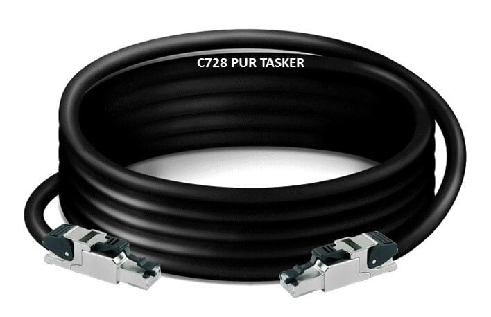 Ethernet Cat 6a C728PUR  kabel Telegärtner RJ45 - Telegärtner RJ45.                     Mobiel In/Outdoor