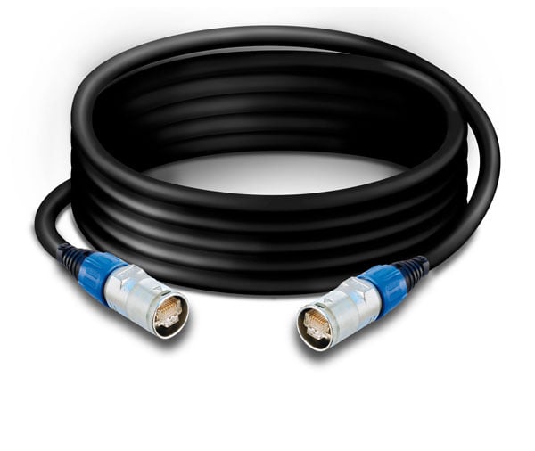 Ethernet Cat 5e Tasker C725PUR cable  Neutrik NE8MC + NE8MC with  RJ45-RJ45. Mobiel cable  In/Outdoor