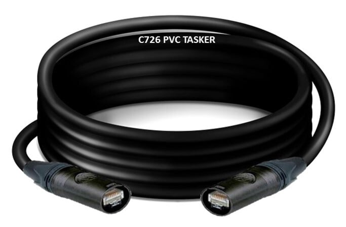 Ethernet Cat7flex Tasker kabel C726 PVC. Fixed en Mobiel. NE8MX6-B-T - RJ45 - NE8MX6-B-T - RJ45
