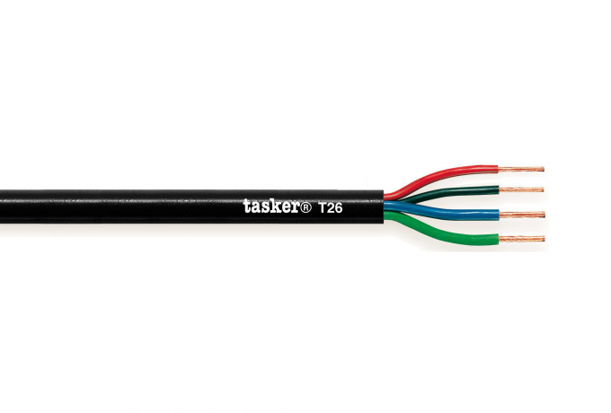 Stage Luidspreker kabel 2x16AWG + 2x13AWG 2x1,30 + 2x2,62 mm&sup2;                       T26