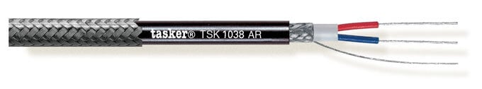 Gepantserde digitale audio DMX-kabel 110 Ohm 2x0,35<br />TSK1038 AR