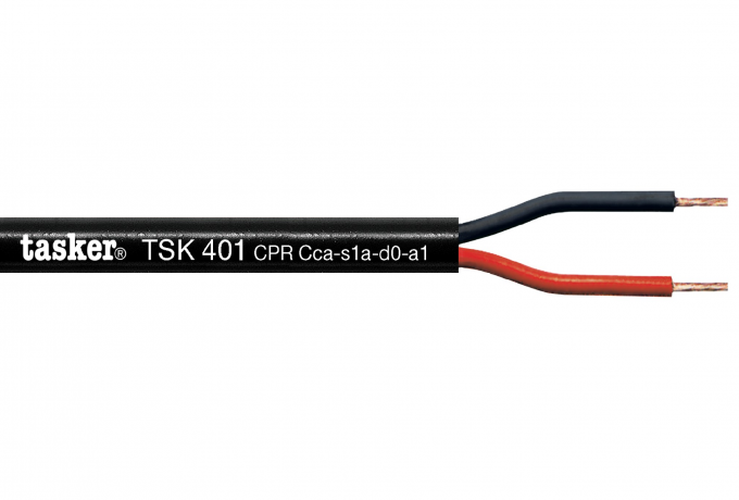 Round speaker cable 2x1.00 - CPR Cca<br />TSK401 CPR<br />New