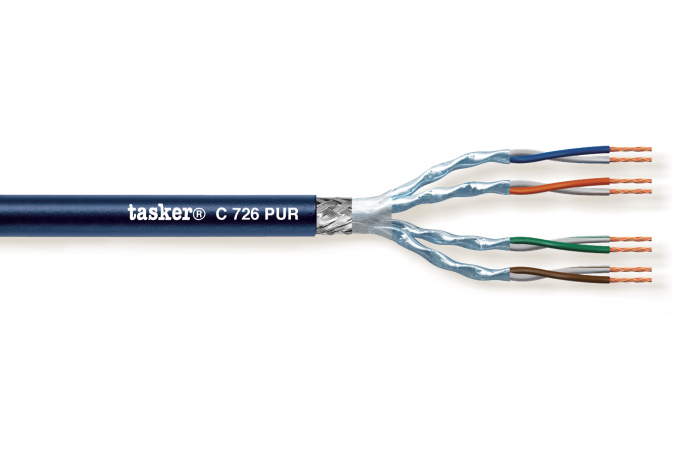 LAN cable 7 S-F.T.P. In PUR<br />C726 PUR. Mobile indoor / outdoor