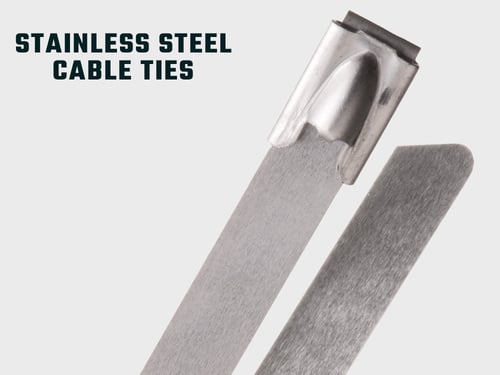 Stainless Steel Cable Ties Length 19.5cm Tensile Strength 45kg