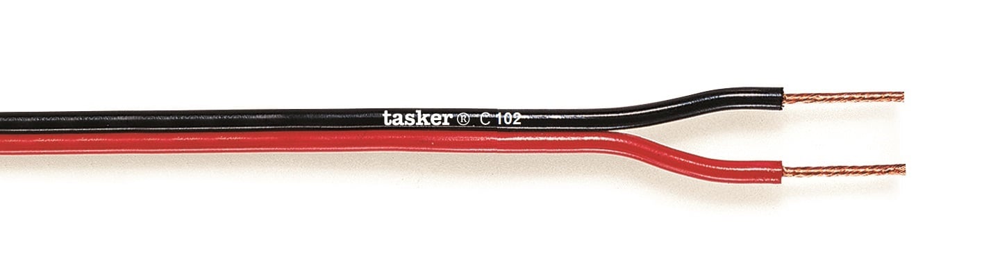 Divisible red and black flat cable 2x4.00<br />C102 - 2x4.00