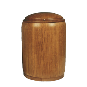 Houten Pot urn