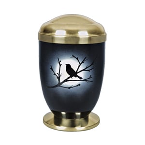 Design urn "Vogel bij maanlicht"