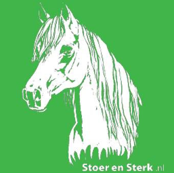 Groen met wit paard