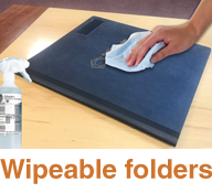 Wipeable folders