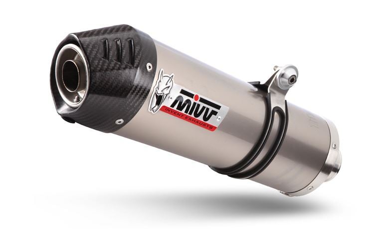 MIVV Oval titanium exhaust with carbon cap Yamaha XT 700 Z Tenere \'19-