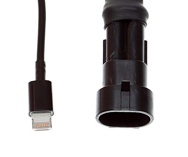 Apple Charging cable 10cm with Apple plug -- waterproof