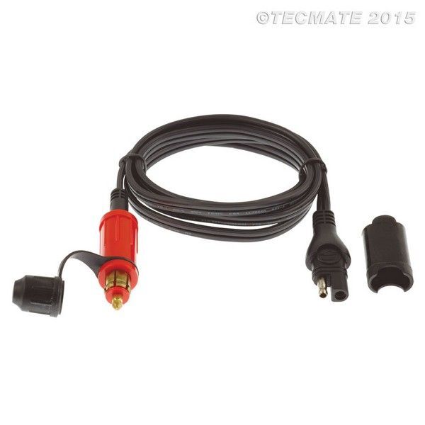 TECMATE OPTIMATE O-09 Adapter-extender, SAE to BIKE 180° plug, 48"/120cm