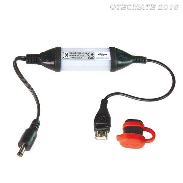 TECMATE OPTIMATE O-103 USB 2.5MM DC STEKKER VOOR VERWARMDE KLEDING TANKTAS