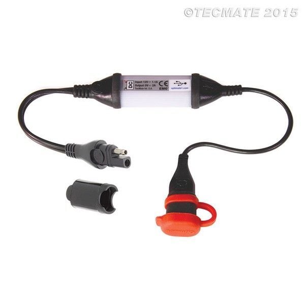 TECMATE OPTIMATE O-107 USB intelligent weatherproof USB charger, with SAE connector