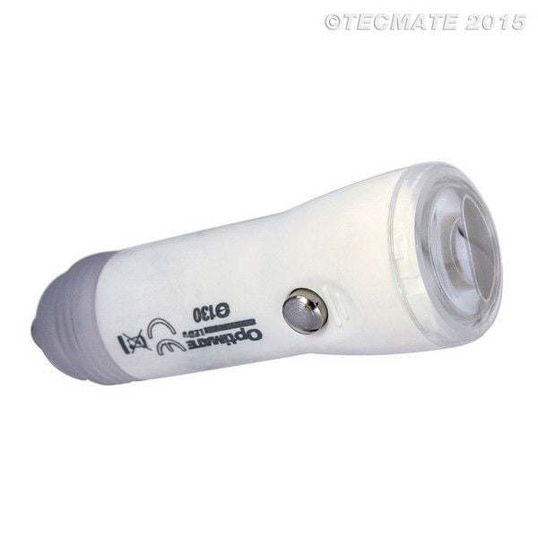 TECMATE OPTIMATE O-130 LED flashlight, rechargeable, AUTO connector