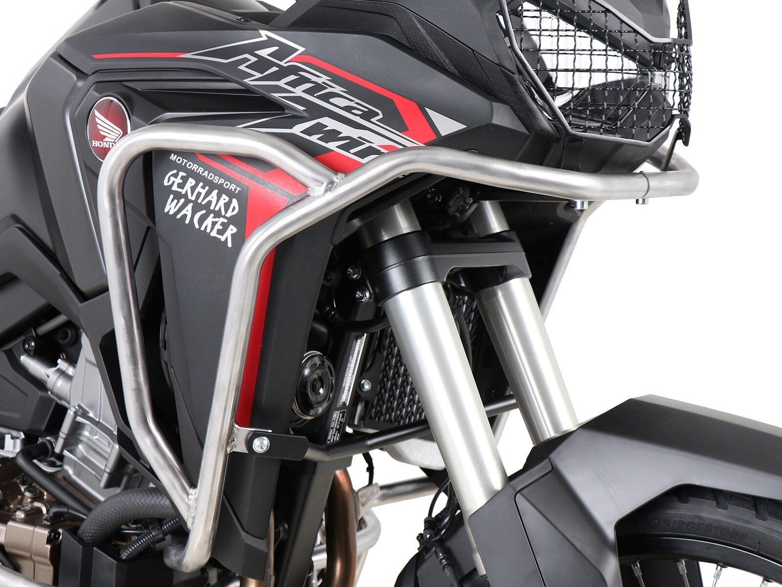 Hepco Upper Engine/Tank Protection Honda CRF 1100 L Africa Twin 2019-  STAINLESS STEEL