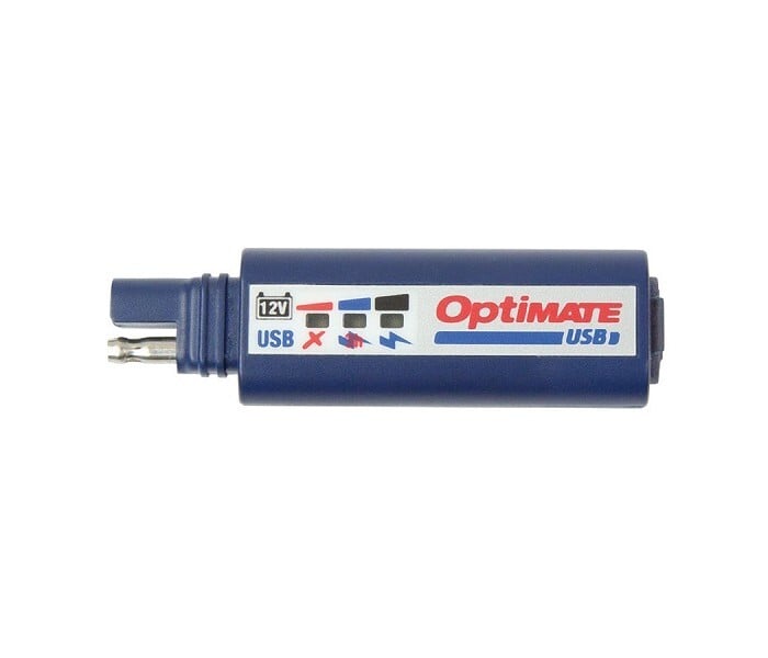 TECMATE OPTIMATE O-100 USB charger and 3-LED battery monitor