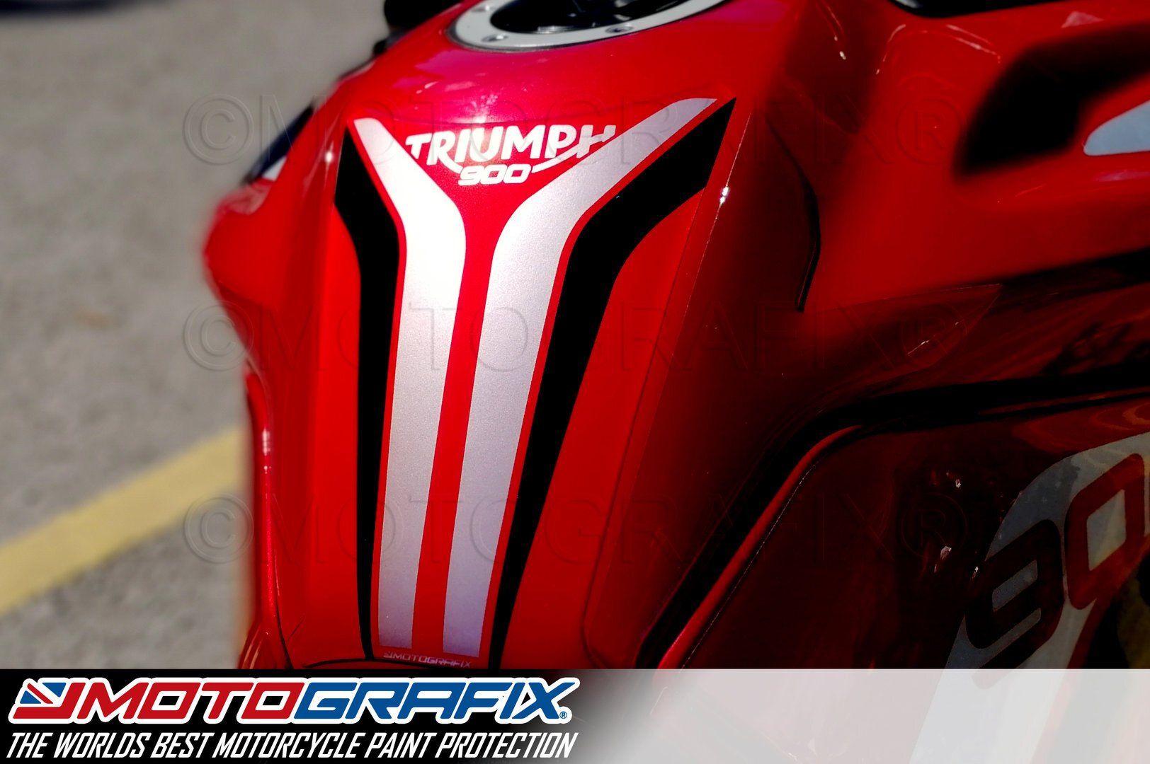Triumph Tiger 900 GT Pro 2020 Motorcycle Tank Pad Protector Motografix 3D Gel TT037R