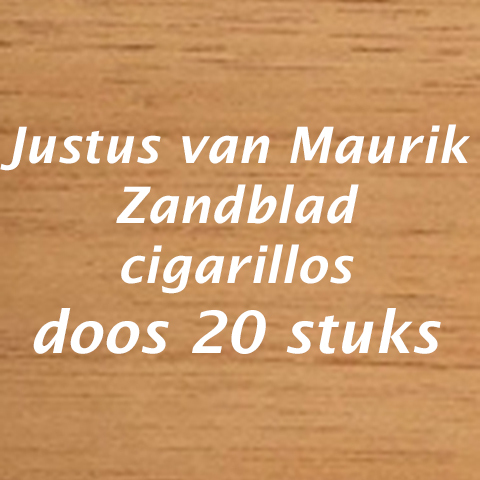 Justus van Maurik zandblad cigarillos