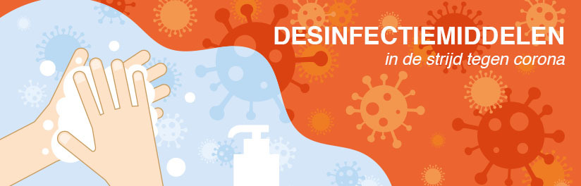 1 - Diverse desinfectieoplossingen voor op kantoor