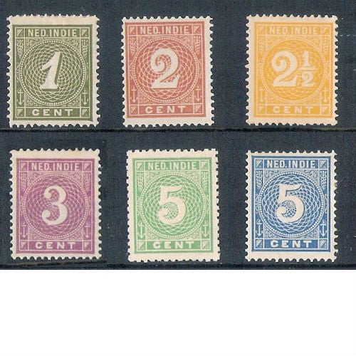 Nederlands Indië 1883-1890 cijferserie