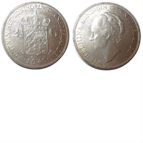 2 1/2 gulden 1940 Koningin Wilhelmina