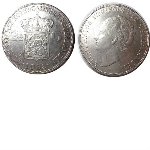 2 1/2 gulden 1932 a Koningin Wilhelmina