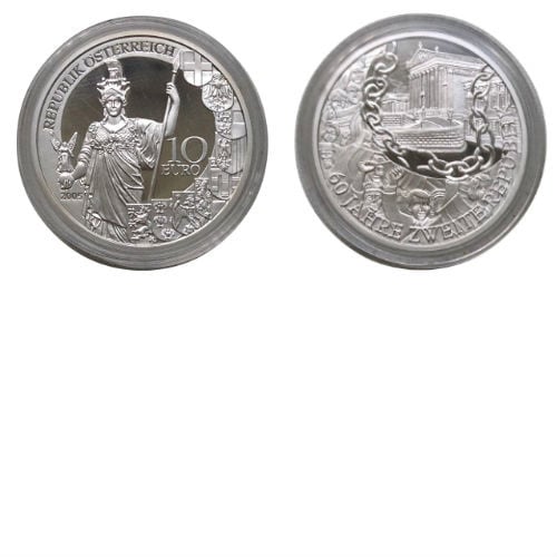 Oostenrijk 10 euro 2005 zilver Proof