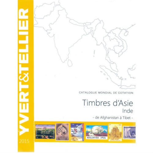 Yvert en Tellier postzegelcatalogus Azië / India 2015