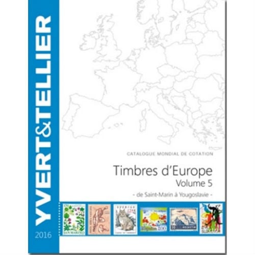 Yvert en Tellier postzegelcatalogus Europa S-Y 2016 deel 5