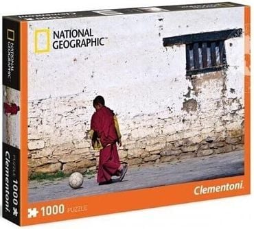 Clementoni Legpuzzel National Geopraphic 1000 stukjes voetballende monnik