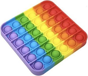 Pop It -Regenboog vierkant