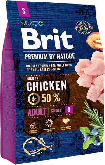 BRIT premium by nature adult small 55% kip! 3kg