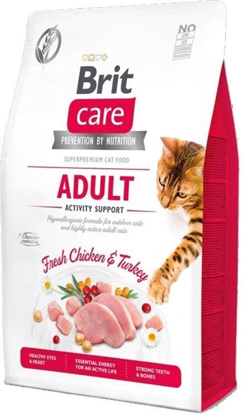 Brit care cat graanvrij activity support voor volwassen kat 400 gram