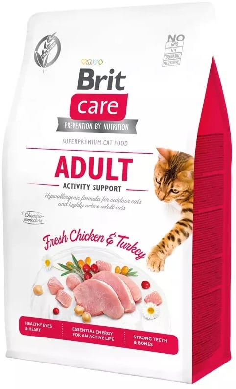 actieprijs a merk brit care cat graanvrij adult activity support 400 gr proefverpakking