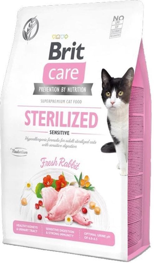 Brit Care Cat Graanvrij Gesteriliseerd Gevoelig 2kg