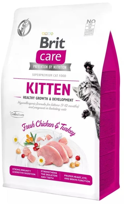 Brit Care Cat grain-free kitten gezonde groei en ontwikkeling 2kg
